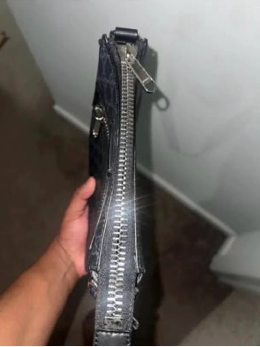 Gucci Black GG Supreme Messenger with Red and Blue Web Strap